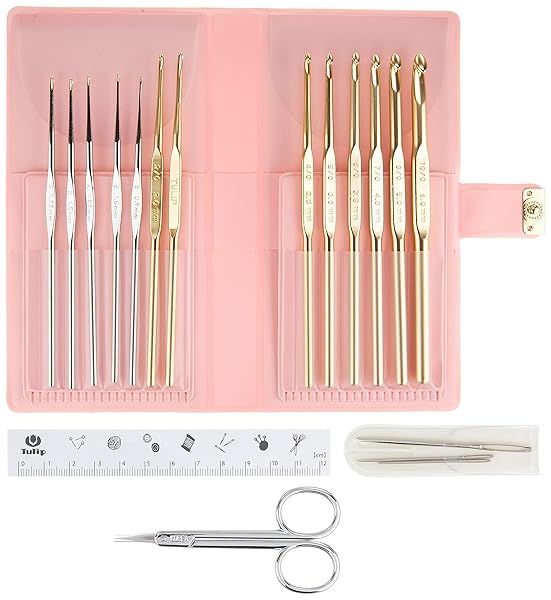 Shop Tulip TCK-004 Classic 4 Crochet & Lace Needles - 18 Piece Set for Perfect Crafting!