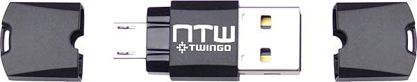 Buy Twingo by NTW: Twin USB On-the-Go Micro SD Card Reader - NUST2-AMC-MMCBK for Fast Data Transfer