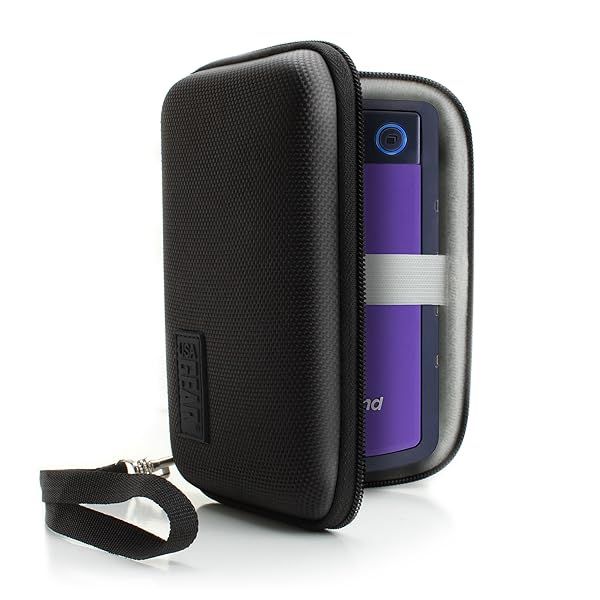 USA GEAR Hard Drive Case - Compatible with WD, Seagate, Toshiba & More - Durable Black Storage Solution