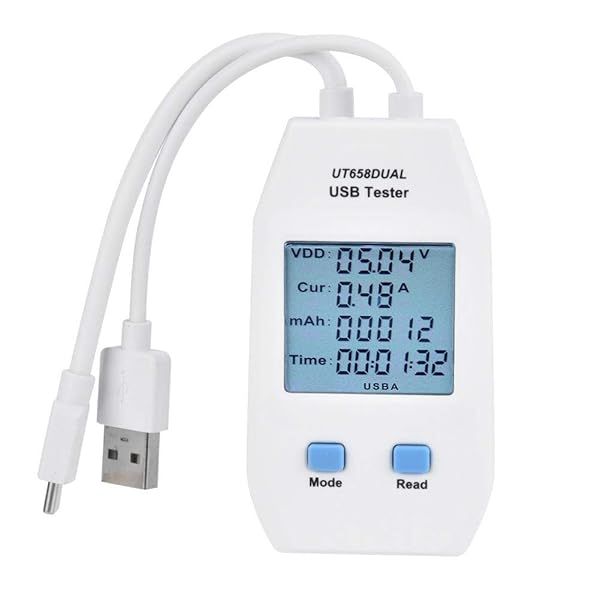 UT658A Mini USB Meter: Digital LCD Voltmeter & Ammeter for Accurate USB Cable Power Measurement