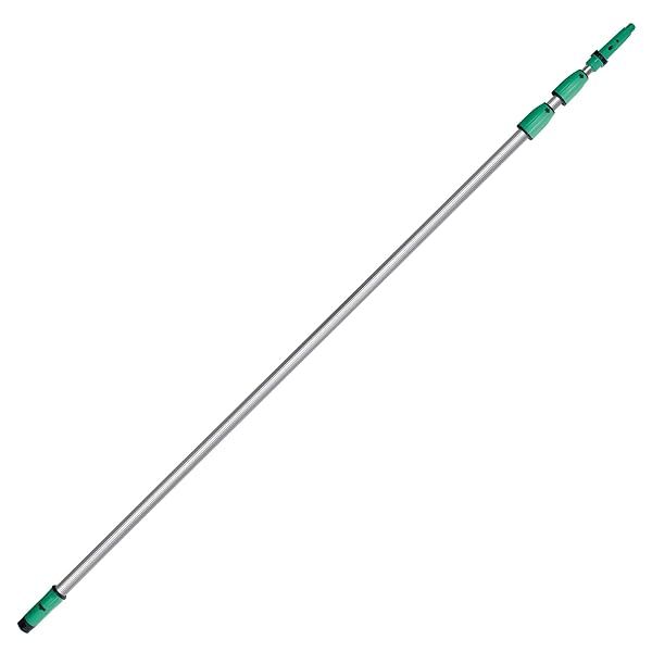 Unger ED450 14' Aluminum Extension TelePole - 3 Section OptiLoc for Easy Reach