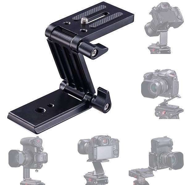 Universal Flex Tilt Head Z Mount Bracket for Arca-Swiss Tripods & Gimbals - Quick Release for DSLR Cameras