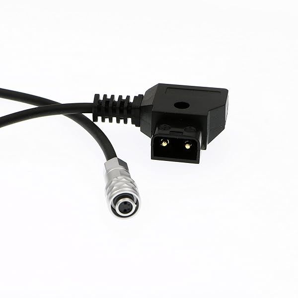 Uonecn Coiled Power Cable for Blackmagic Pocket Cinema Camera 4K - Weipu 2 Pin to P Tap Battery Connector