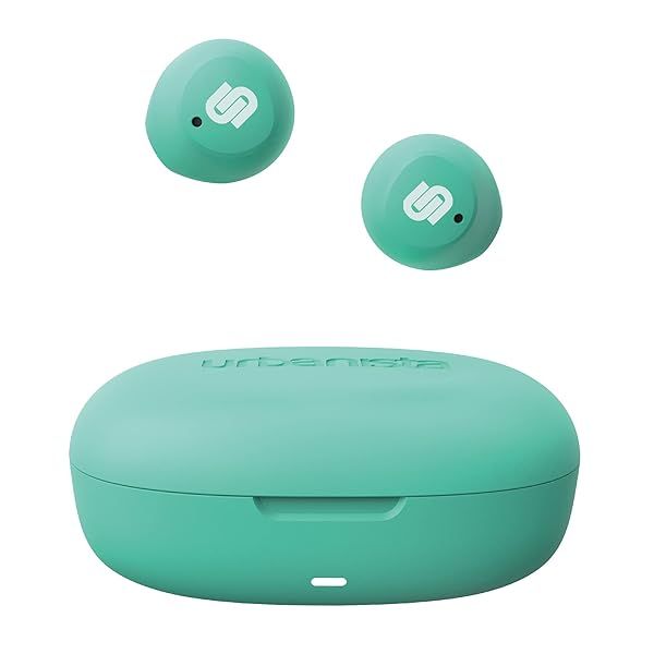Urbanista Wireless Earbuds: Bluetooth 5.2, 27 Hr Playtime, IPX Sweatproof for Sports - Mint Green