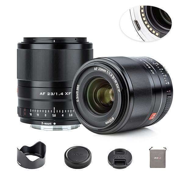 VILTROX 23mm F1.4 Auto Focus Lens for Fuji X Mount - Perfect for Portraits & APS-C Cameras