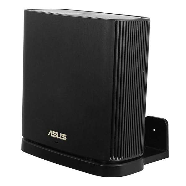 VOMENC Wall Mount Holder for ASUS ZenWiFi AX AC (XT8/CT8/XT9) - WiFi 6 Wall Bracket Stand (Black, 1 Pack) for Tri-Band Mesh System