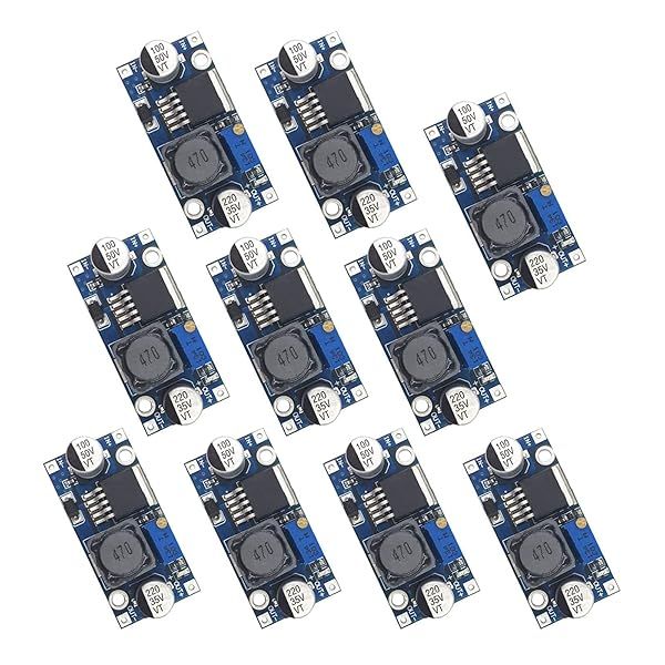 Valefod 10 Pack DC-DC Buck Converter: High Efficiency Voltage Regulator 3.2-35V to 1.25-30V for DIY Power Supply