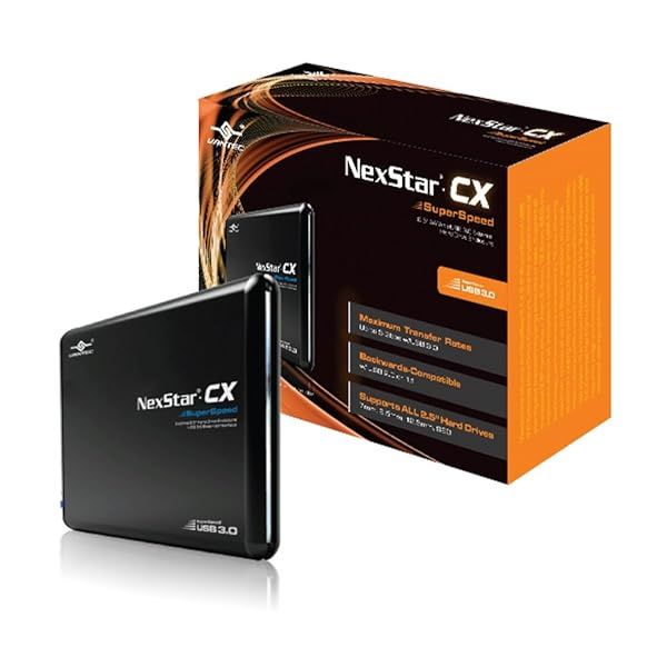 "Vantec NexStar CX 2.5" SATA to USB 3.0 External Hard Drive Enclosure - Fast & Reliable Storage Solution"