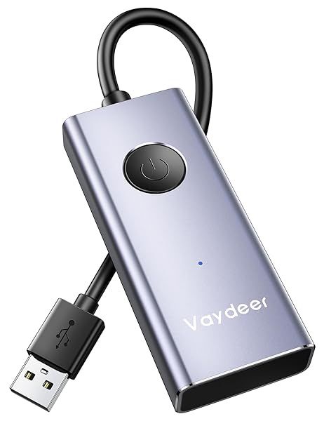 Vaydeer USB Mouse Jiggler S4: Prevent Sleep Mode with Plug-and-Play Mouse Mover & ON/OFF Switch