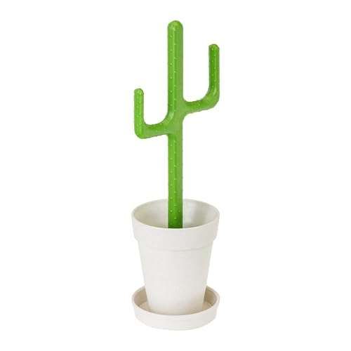 Vigar Cactus Toilet Brush Set: Stylish Bathroom Cleaner with Cactus Handle & Planter Base