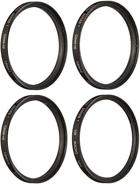 Vivitar Close-Up Macro Filter Set (58mm) +1, +2, +4, +10 with Pouch - Enhance Your Photography!