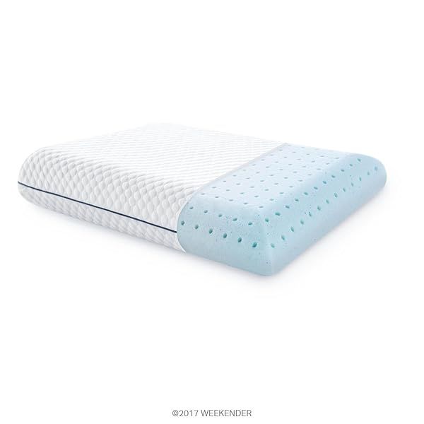 WEEKENDER Gel Memory Foam Pillow - Medium Plush Support for All Sleepers | Ideal for Home, Hotel & Hospital Use