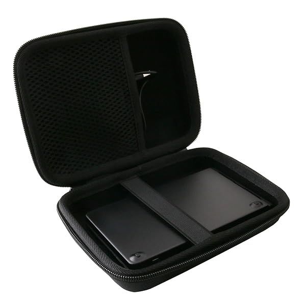 WERJIA Hard Carrying Case for Samsers/iClever BK08 Bluetooth Keyboard - Durable Protection (Black)