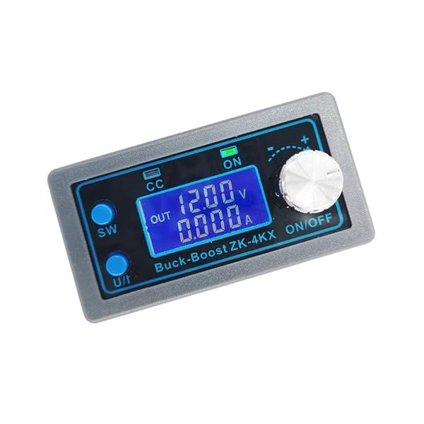WSDMAVIS DC-DC Buck Boost Converter 0.5-30V 4A - Adjustable Power Supply for DIY Solar Charging with LCD Display