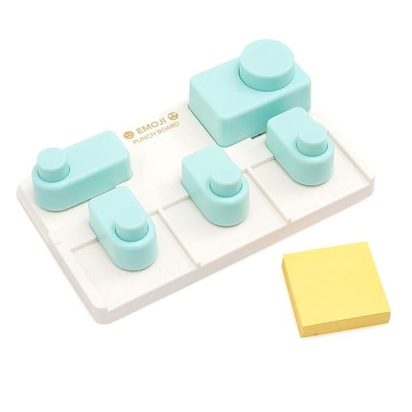 Create Fun Crafts with We R Memory Keepers Emoji Punch Board - 2 Piece Set for DIY Projects