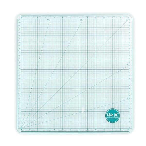 We R Memory Keepers Glass Cutting Mat: Durable Craft Surface for Easy Cleanup & Precision in Card Making, Polymer Clay, and More