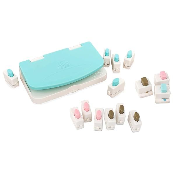 15-Piece We R Memory Keepers Punch Board Bundle for Scrapbooking & DIY Crafting Projects