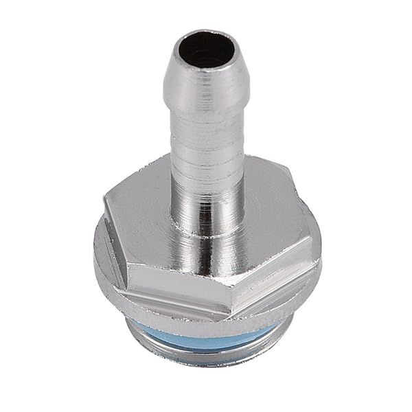 Wendry PC Water Cooling Barb Fitting - G1/4 Two-Touch Connector (Pack of 6, 6mm) for Efficient Computer Cooling