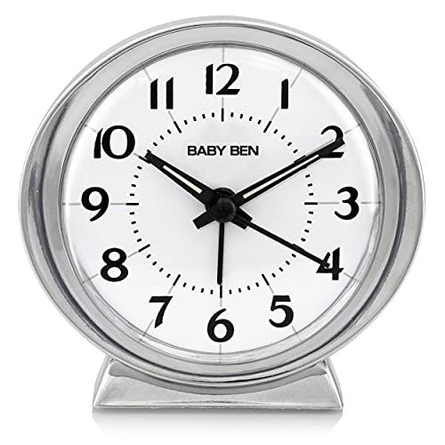 Westclox Classic Baby Ben Alarm Clock: Loud, Battery-Operated 1964 Design for Heavy Sleepers