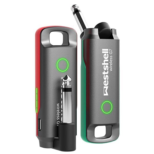 Westshell 1 Key Wireless Guitar System: Transmitter & Receiver for Electric & Acoustic Instruments