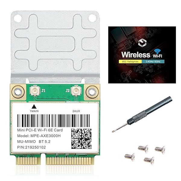 Upgrade to WiFi 6E: MPE-AXE3000H Mini PCI-E Card for 5400Mbps Speed on Windows 10/11 Laptops