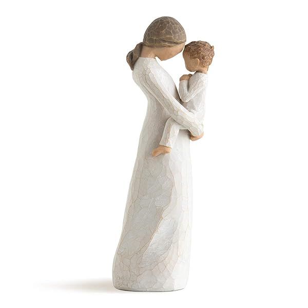 Willow Tree Tenderness: Hand-Painted Motherhood Sculpture for Celebrating New Beginnings & Family Love