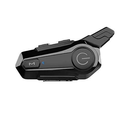 Wipeeyes E1 Motorcycle Headset: CVC Noise-Canceling, IPX6 Waterproof Intercom for Full Face Helmets