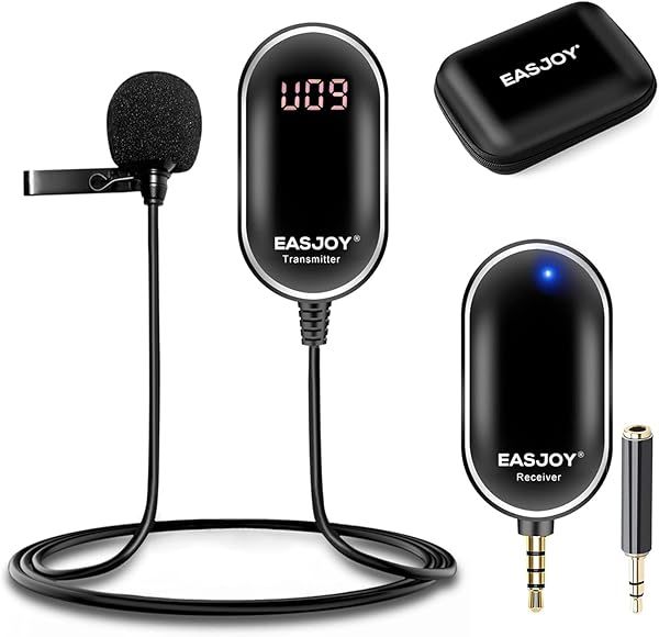 Best Wireless Lavalier Microphone for iPhone, Android & DSLR - Perfect for YouTube, Interviews & Live Streaming