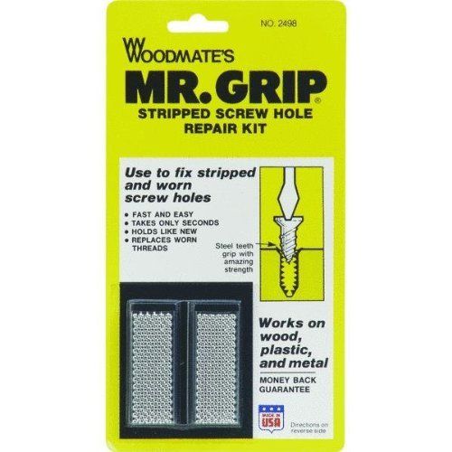 "Woodmate Screw Hole Repair Kit & Strips - 3/4" x 2" Steel for Easy Fixes"