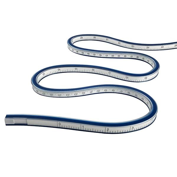 36-Inch Flexible Curve Ruler for Woodworking & Design - Perfect for Engineering, Garment, and Graphic Drawing