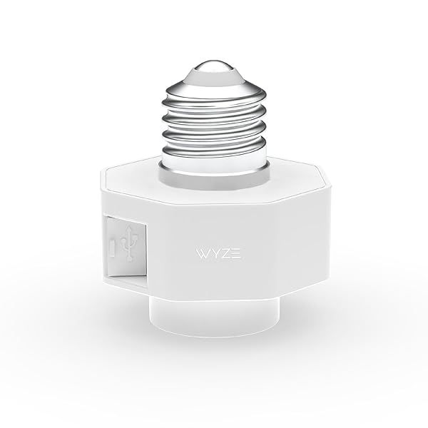 Wyze Lamp Socket Power Adapter for Wyze Cam v3/v4 - Enhance Your Security Setup