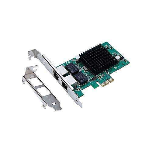 X-MEDIA XM-NA3821 PCI-E Dual 10/100/1000Mbps Ethernet Card for Windows 11 & Linux - Intel 82575 Chipset