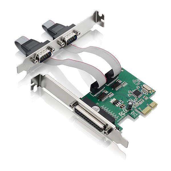 X-MEDIA XM-PEX-1P2S PCI-E Parallel Serial Combo Card - RS232 Adapter with WCH382L Chipset for ECP/EPP/SPP Support