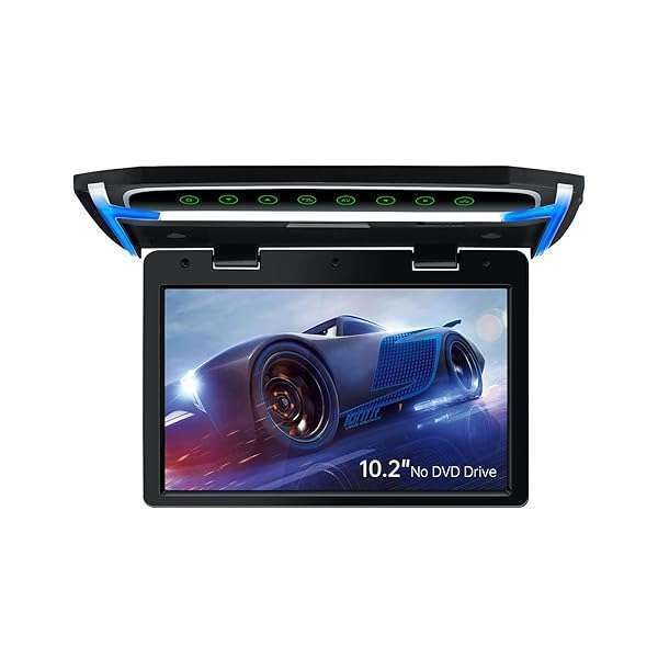 "XTRONS 10.2" 1080P Car Overhead Monitor - Roof-Mounted TFT Screen with HDMI Port"