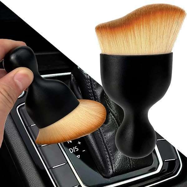 XY North Car Interior Dust Brush - Soft Bristles for Scratch-Free Cleaning of Vents, Leather & More | Auto Detailing Tool