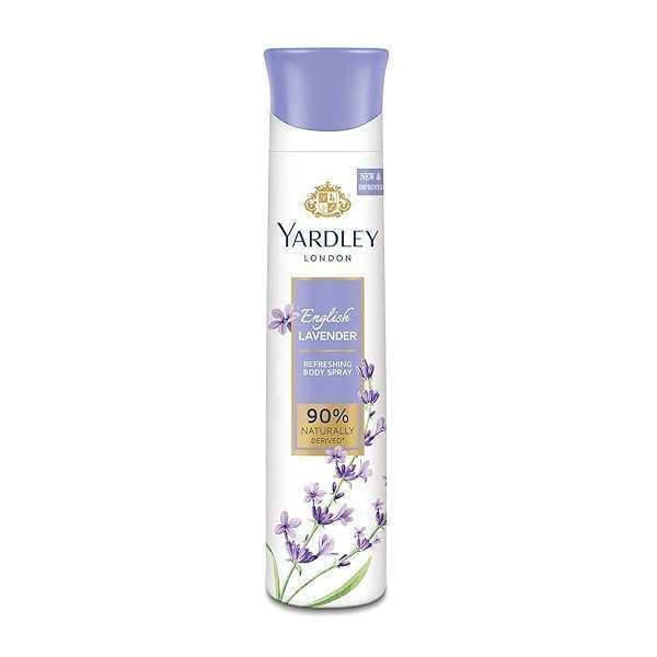 Yardley London English Lavender Body Spray 150ml - Refreshing Fragrance for All-Day Freshness