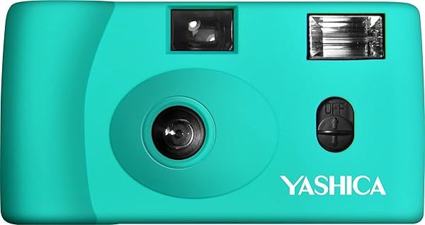 Yashica MF-1 35mm Film Camera in Turquoise: A Retro Photography Essential