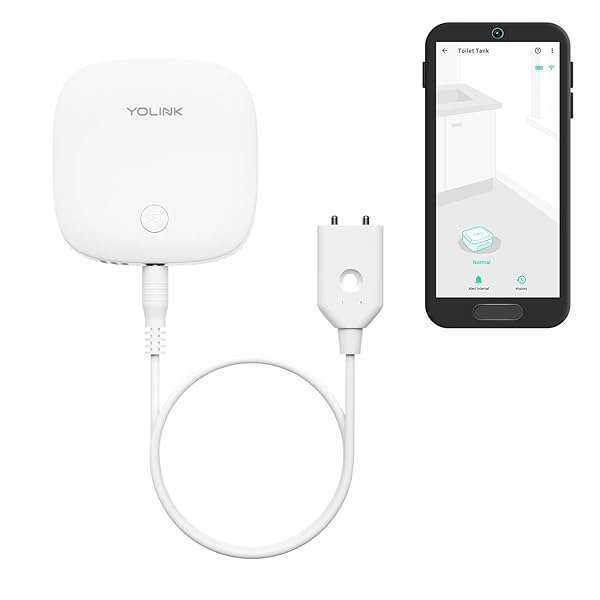 YoLink Water Leak Sensor 3: 105dB Siren, Alexa & IFTTT Compatible - Essential Hub Required