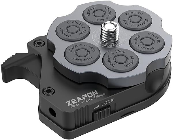 ZEAPON Revolver Quick Release Plate for DSLR Cameras & Stabilizers - Safe, Fast Setup for Canon, Sony, Nikon, Manfrotto