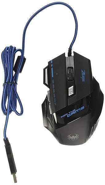 Zelotes 3200 DPI LED Gaming Mouse - 7 Button USB Wired Optical Mice for Ultimate Gaming Experience