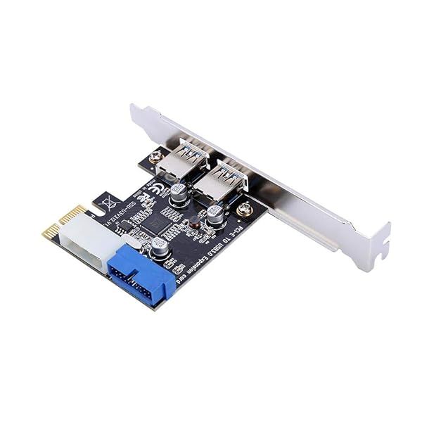 Zerone PCI-E to USB 3.0 Express Card: 2 Ports & 20-Pin Connector for Fast Data Transfer
