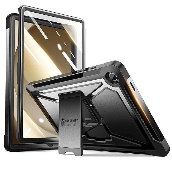 "ZtotopCases Samsung Galaxy Tab A9 Plus 11" Case: Shockproof, Screen Protector & Kickstand - Black (SM-X210/X216/X218)"
