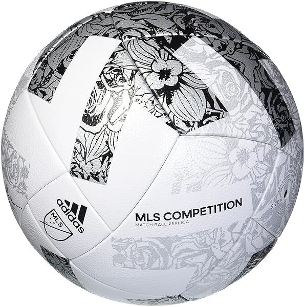 Adidas MLS Competition Match Ball Replica - White/Silver/Black Soccer Ball Size 5