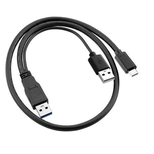 Buy Cablecc Type-C USB-C to USB 3.0 & USB 2.0 Dual Power Data Y Cable for Laptops & Hard Drives