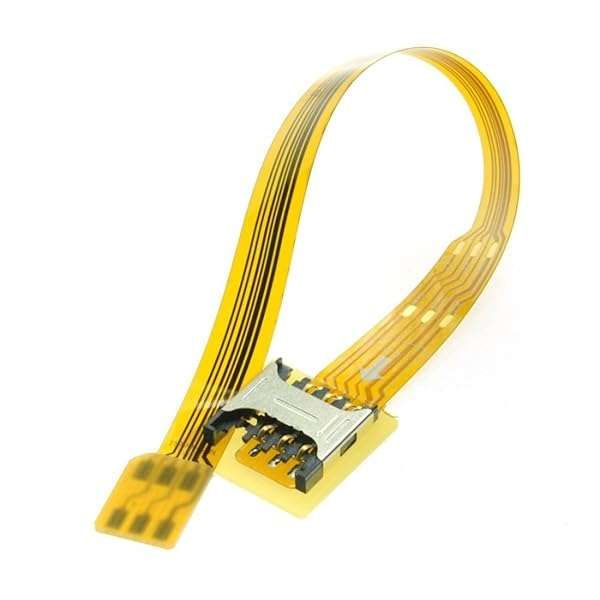 Chenyang 10cm Soft Flat FPC Cable: Micro SIM to Nano SIM Extension Kit - Male to Female Adapter