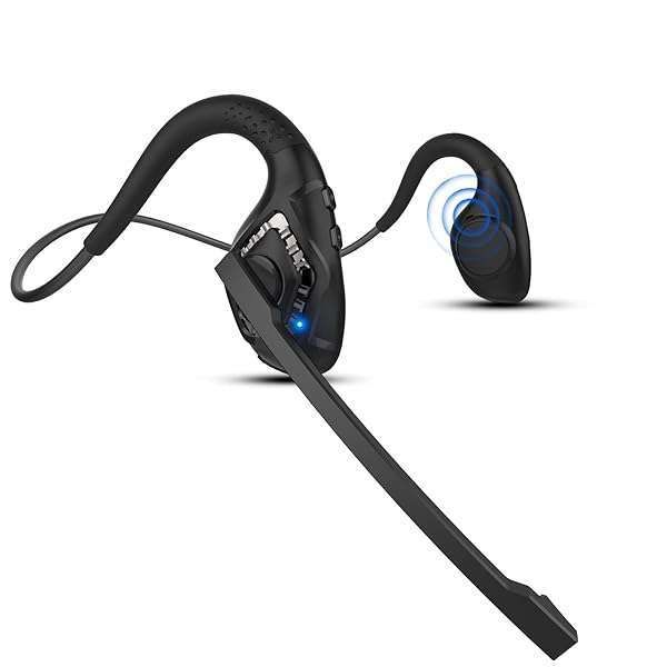 iDIGMALL Bluetooth 5.3 Headset: CVC8.0 Noise Canceling, Open-Ear Comfort for Office, Driving & Running