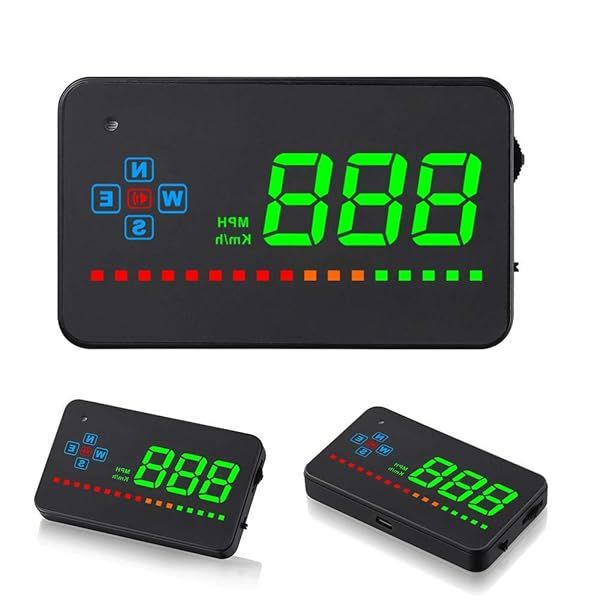 "iKiKin 3.5" HUD Display for Cars & Trucks - Digital GPS Speedometer & Windshield Projector"