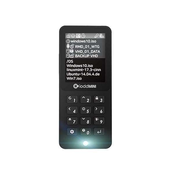 iodd Mini USB 3.0 256GB Encrypted SSD Drive - 256-bit Security for Data Protection