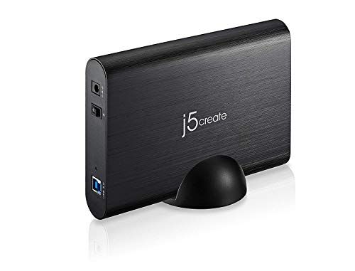 "j5create 3.5" SATA to USB 3.0 External Hard Drive Enclosure - Fast Data Transfer & Easy Setup"