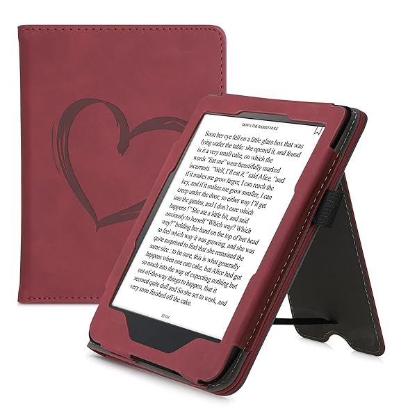 KWMobile Dark Red Case for Kobo Clara HD - Magnetic Closure eReader Cover